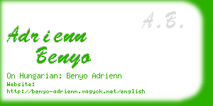 adrienn benyo business card